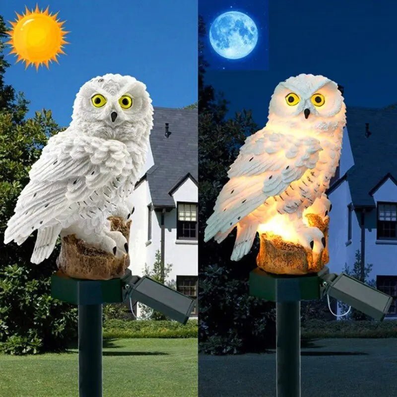 Eco - Friendly Owl Garden Lamps - BRILLANTREE