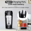 Electric Portable Whey Protein Shaker Bottle - BRILLANTREE