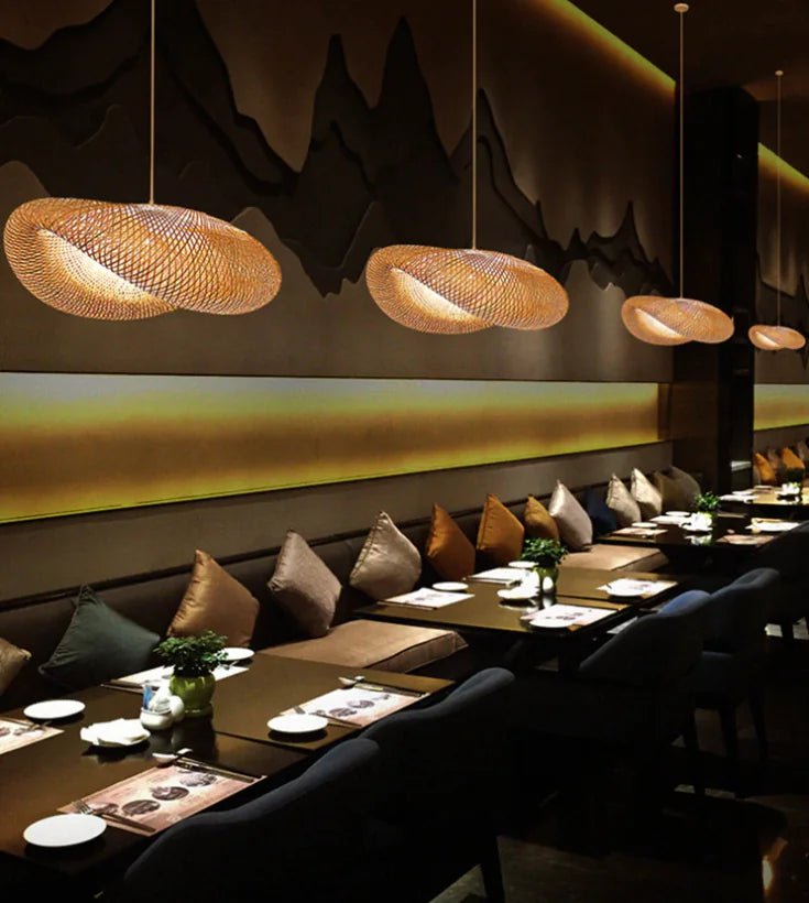 Handmade Bamboo Pendant Lights - BRILLANTREE
