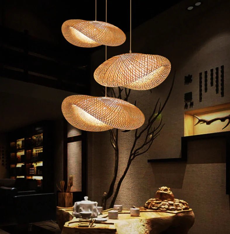 Handmade Bamboo Pendant Lights - BRILLANTREE