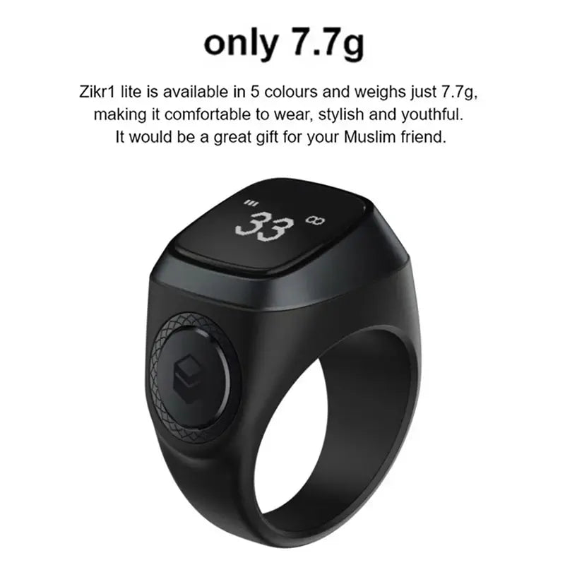 Smart Bluetooth Tasbih Ring For Muslims - BRILLANTREE